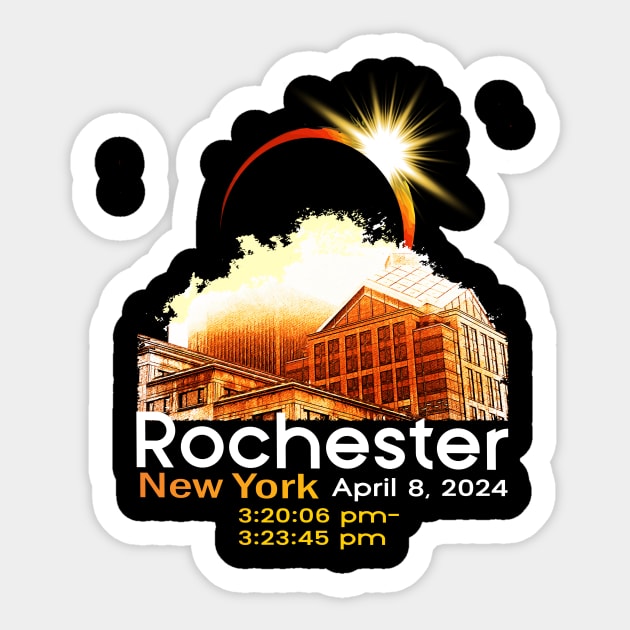 Solar Eclipse 2024 Rochester NY New York Totality Eclipse Sticker by AlmaDesigns